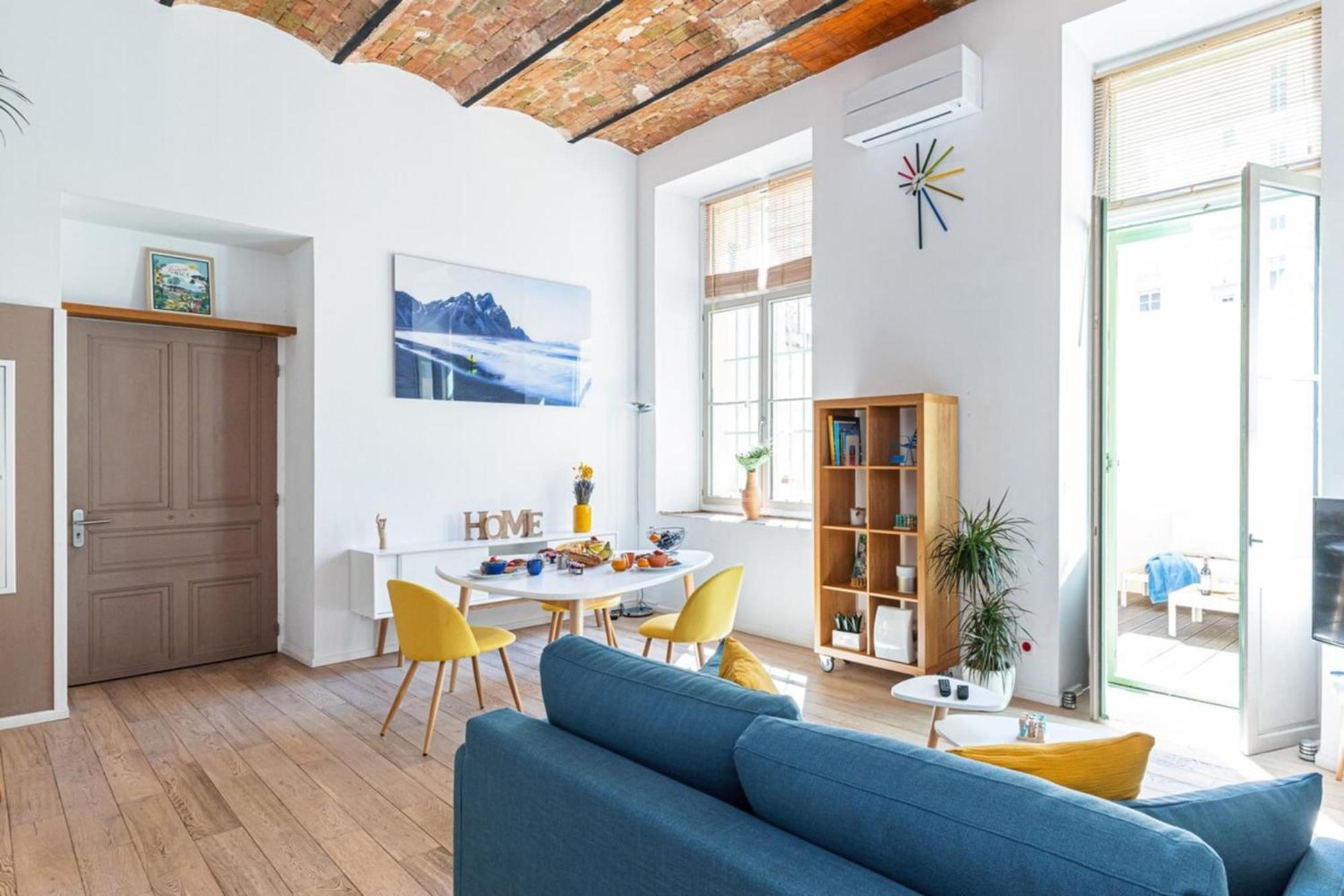 Gubernatis - Beautiful Duplex With Terrace Apartment Nice Bagian luar foto
